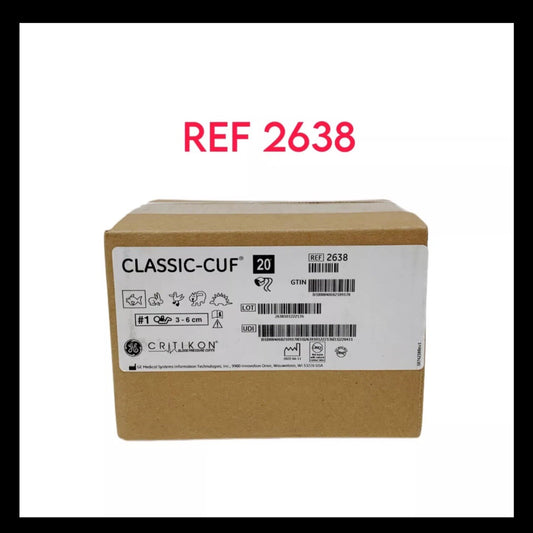 GE Critikon REF 2638, CLASSIC-CUF, 3 - 6 cm, box of 20