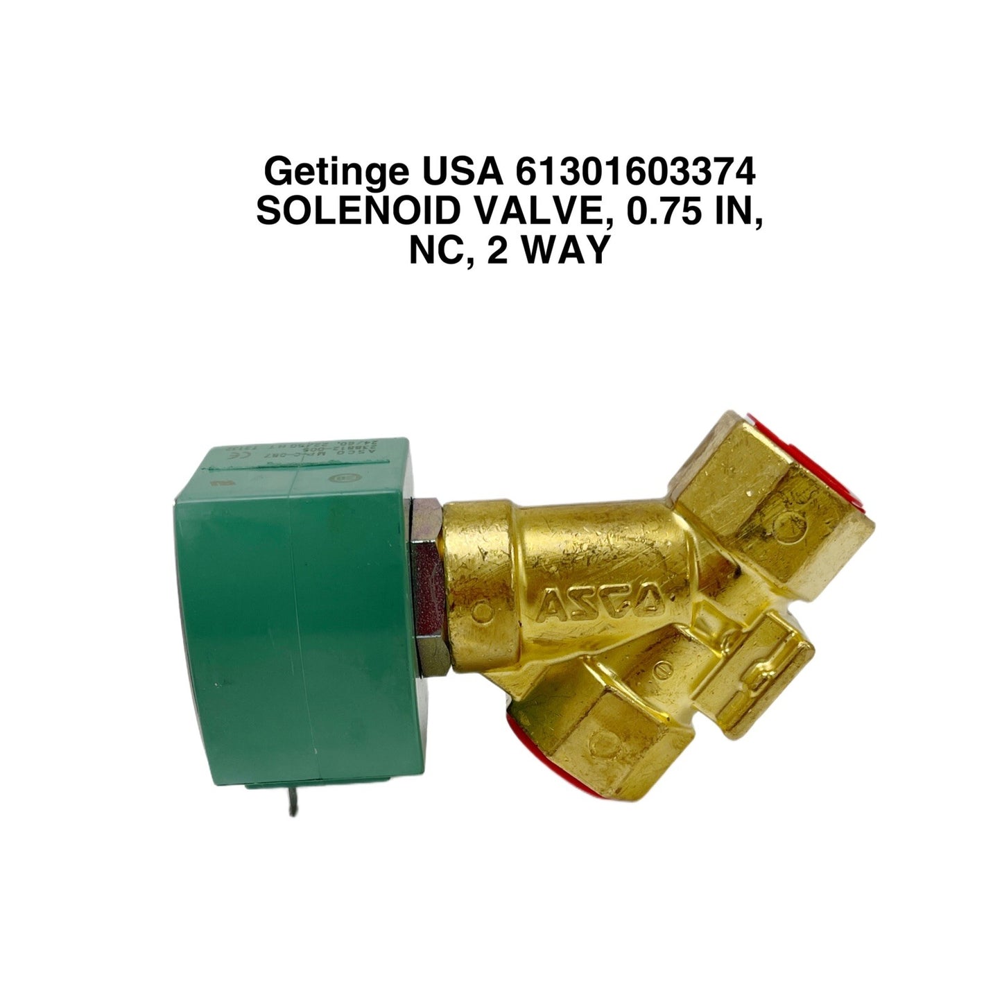 Getinge USA REF 61301603374 SOLENOID VALVE, 0.75 IN, NC, 2 WAY