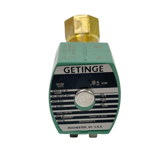 Getinge USA REF 61301603374 SOLENOID VALVE, 0.75 IN, NC, 2 WAY