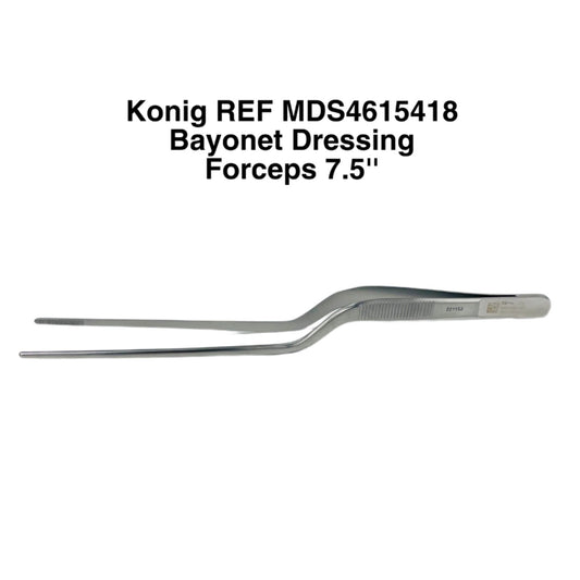 Konig REF MDS4615418 Bayonet Dressing Forceps 7.5"