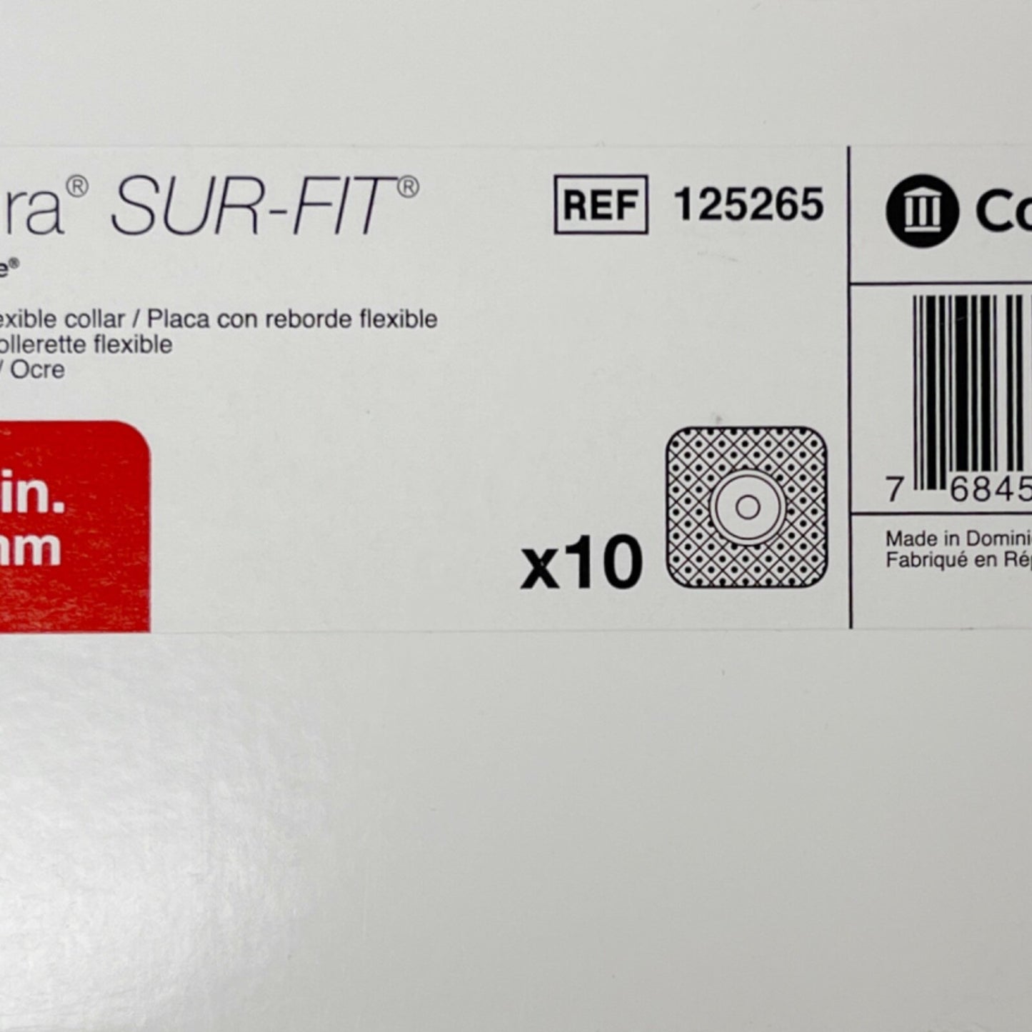 CONVATEC 125265 Natura Sur-fit Natura Stomahesive Flexible Skin Barrier 5" X 5"