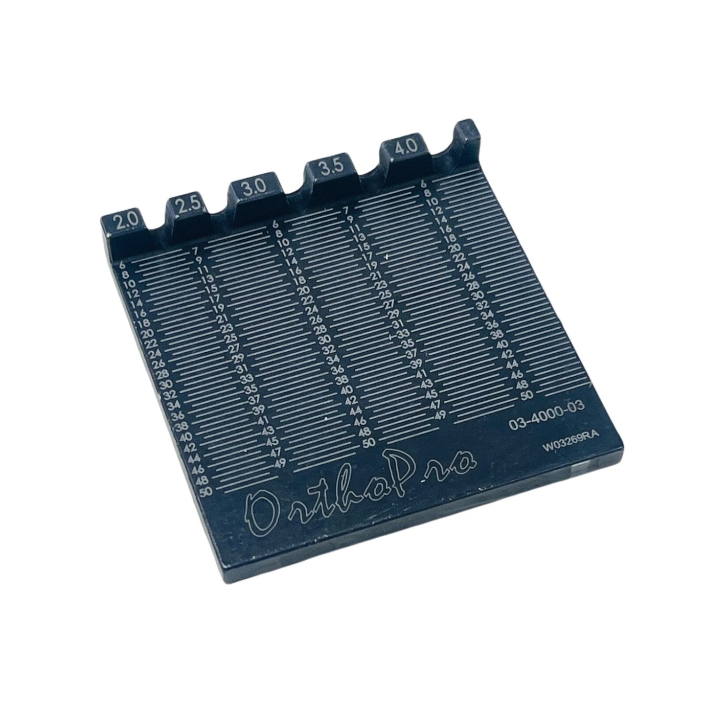 Orthopro 03-4000-02 Cannulated Depth Gauze & 03-4000-03 Screw Measuring Block