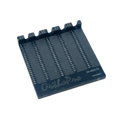 Orthopro 03-4000-02 Cannulated Depth Gauze & 03-4000-03 Screw Measuring Block