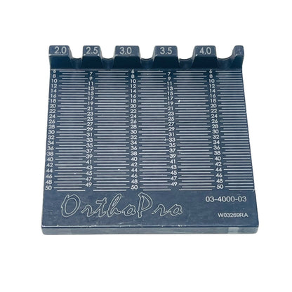 Orthopro 03-4000-02 Cannulated Depth Gauze & 03-4000-03 Screw Measuring Block