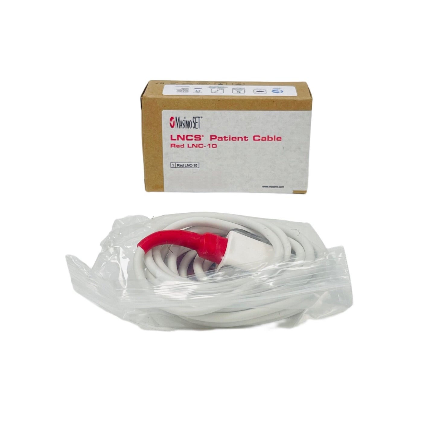 MASIMO REF 2056 Red Lnc-10 Lncs Patient Cable, 10Ft/3M For Bedside Monitor