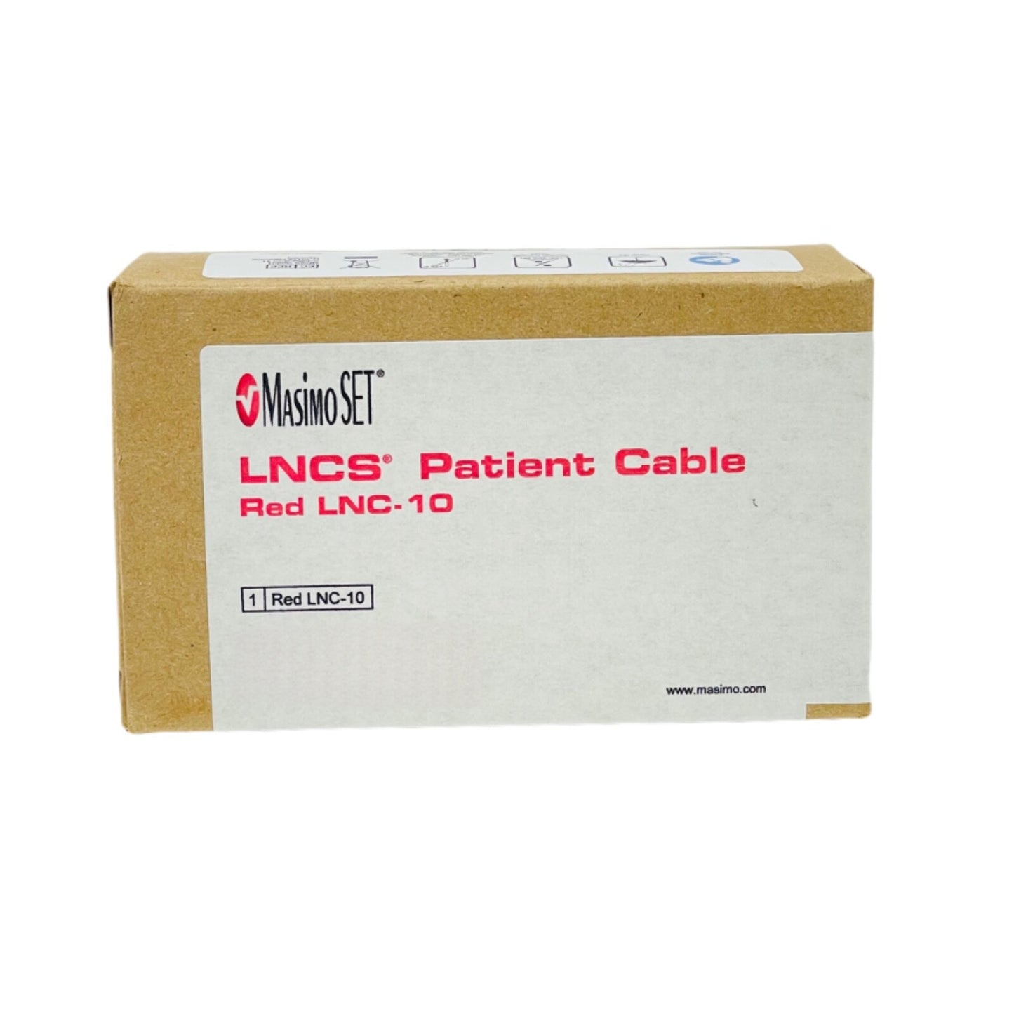 MASIMO REF 2056 Red Lnc-10 Lncs Patient Cable, 10Ft/3M For Bedside Monitor