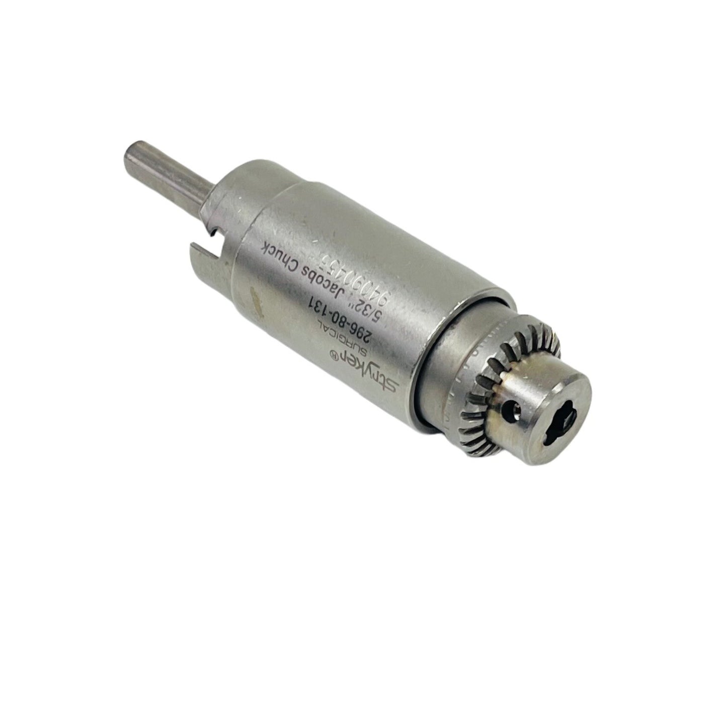 The Stryker 296-80-131 Jacob's Chuck 5/32" surgical hand piece attachment
