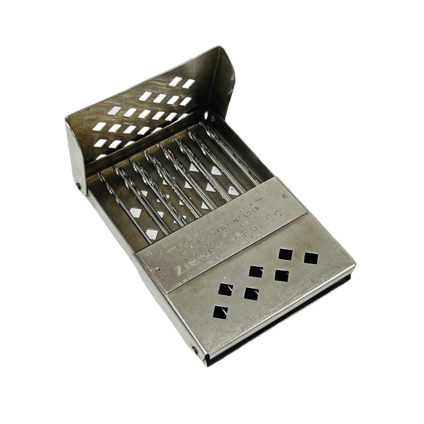 Zimmer REF 424 Folding Drill Case ( Holder )  With Drill Bit