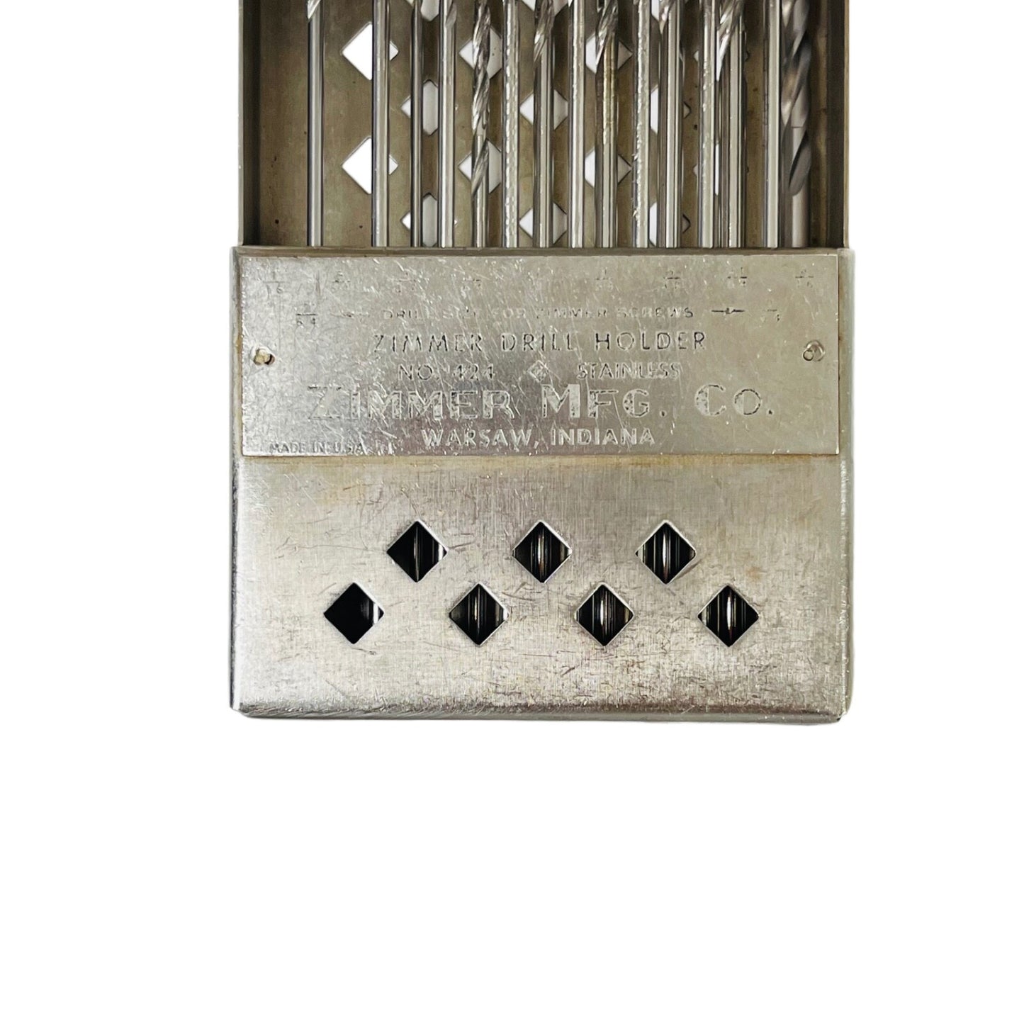 Zimmer REF 424 Folding Drill Case ( Holder )  With Drill Bit