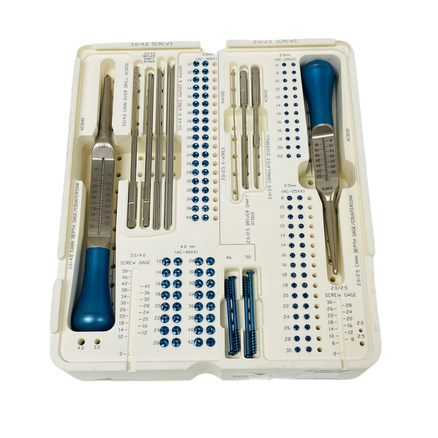 ASCENSION REF CSA-5001-001 Capture Screws & Instruments ( Shaft, Drill & Gage )