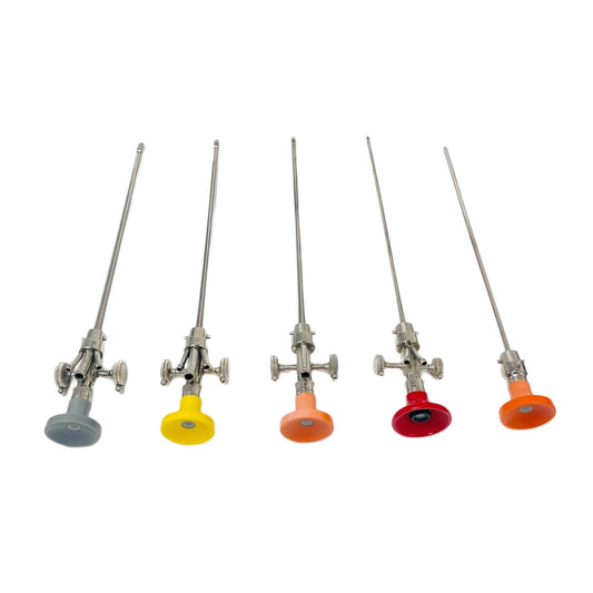 Lot Of 5 Acmi Cystoscopes ( 14F, 18F, 21F )