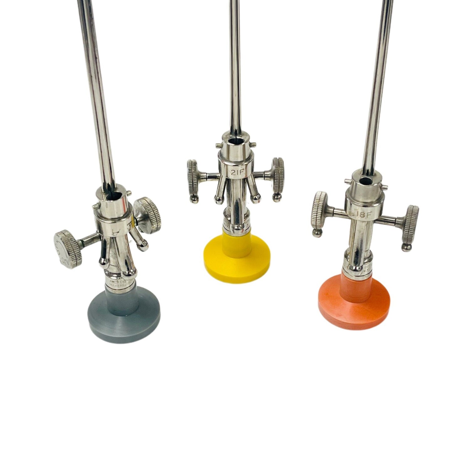 Lot Of 5 Acmi Cystoscopes ( 14F, 18F, 21F )