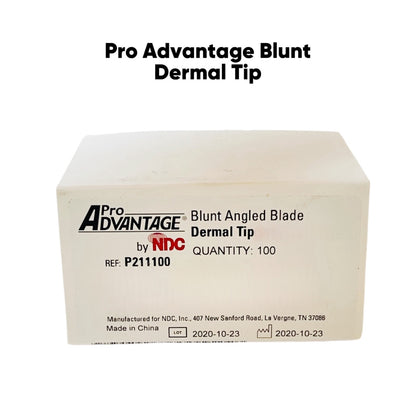 NDC Inc REF P211100 Pro Advantage Blunt Dermal Tip, Quantity: 100/Box