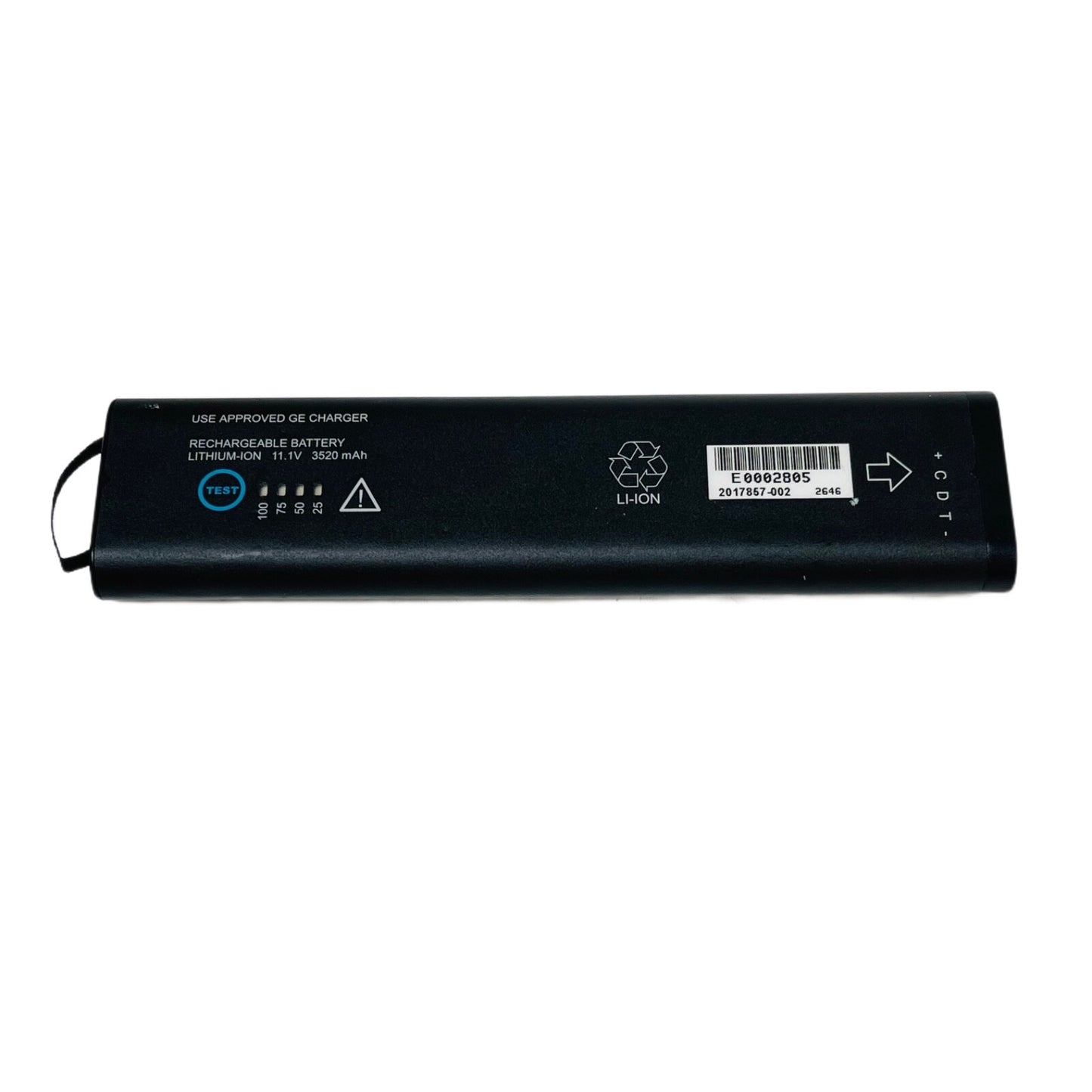 Ge Model SM 201-6 Rechargeable Battery Lithium-On 11.1V 3520 Mah