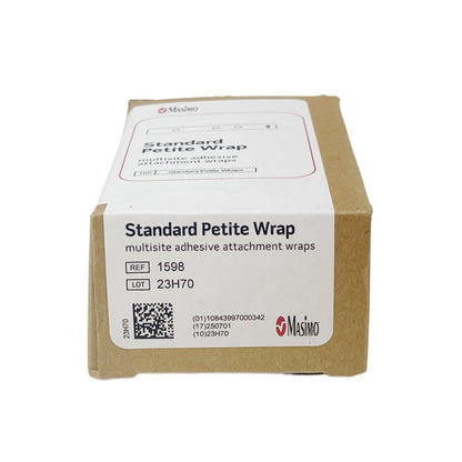 Masimo 1598 Standard Petite Wrap multisite adhesive attachment wraps (100/Box)