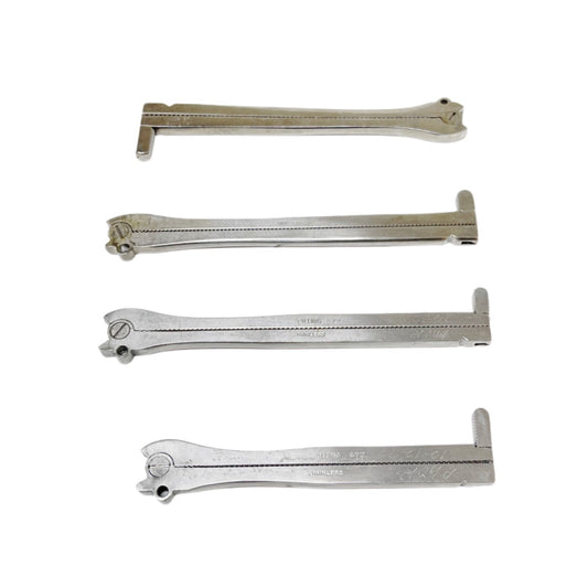 PILLING / V MUELLER / SKLAR DeMartel-Wolfson clamps ( LOT OF 4 )