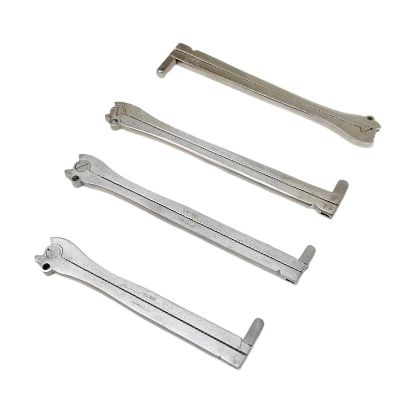 PILLING / V MUELLER / SKLAR DeMartel-Wolfson clamps ( LOT OF 4 )