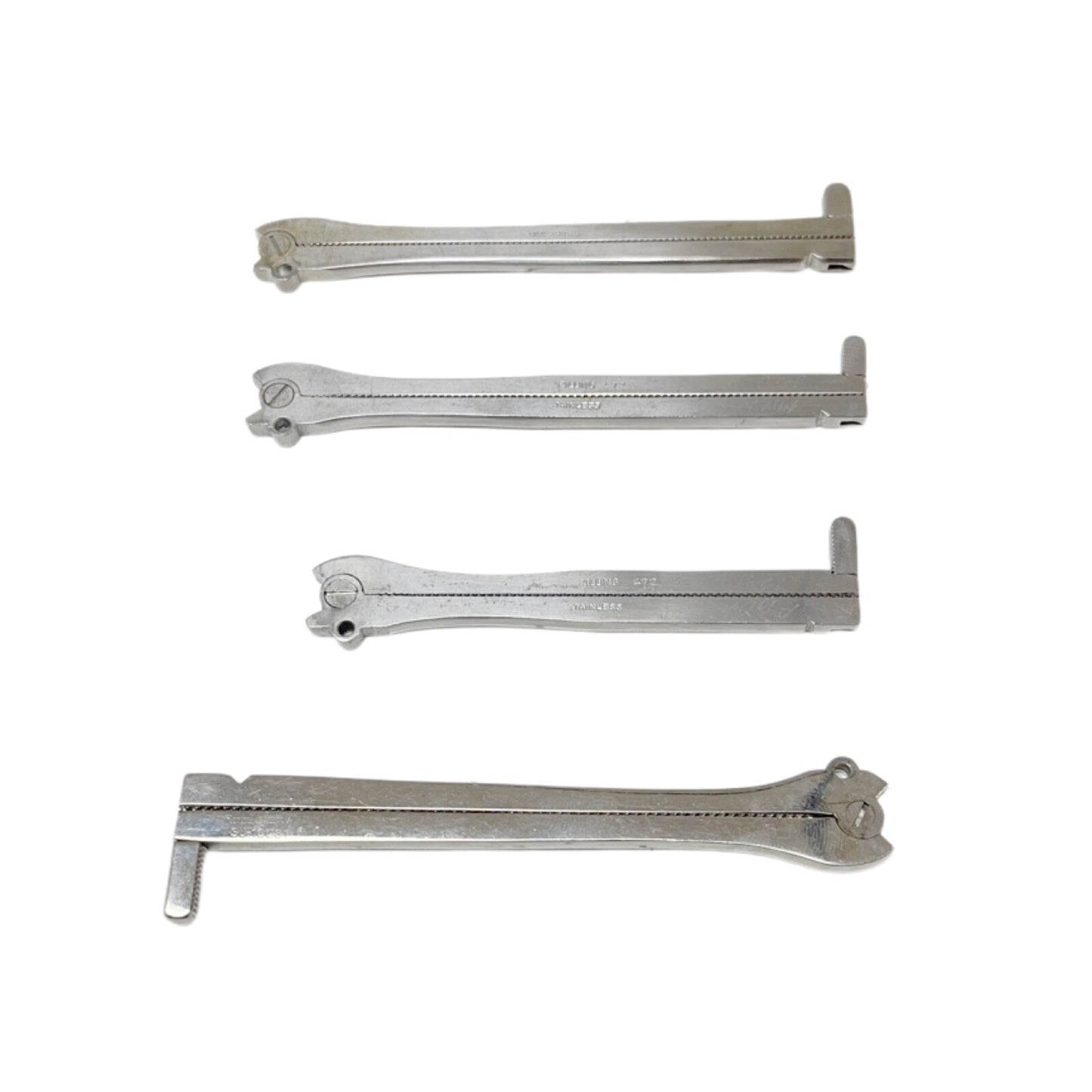 PILLING / V MUELLER / SKLAR DeMartel-Wolfson clamps ( LOT OF 4 )