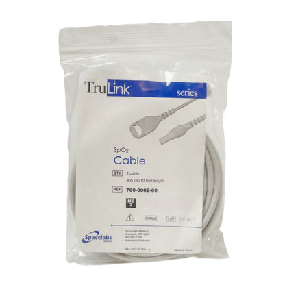 SPACELABS MEDICAL REF 700-0002-00 SpO2 Cable 305 cm/10 foot length