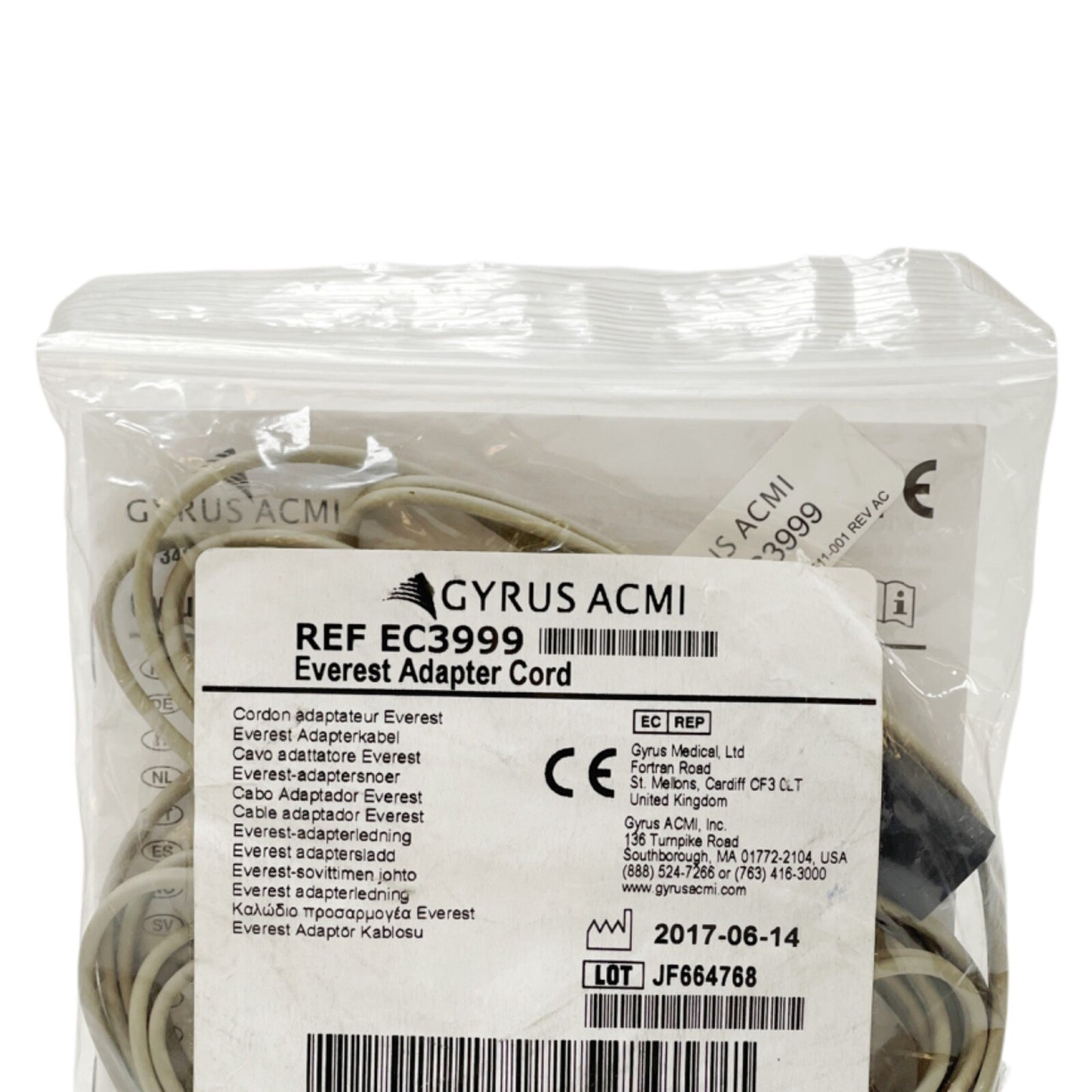 GYRUS ACMI REF EC3999 Everest Adapter Cord