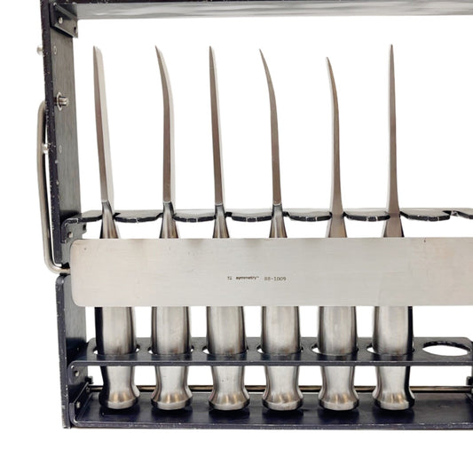 Symmetry / SSI Smith-Peterson Osteotomes (Lot Of 6 Straight & Curved) W/ Case