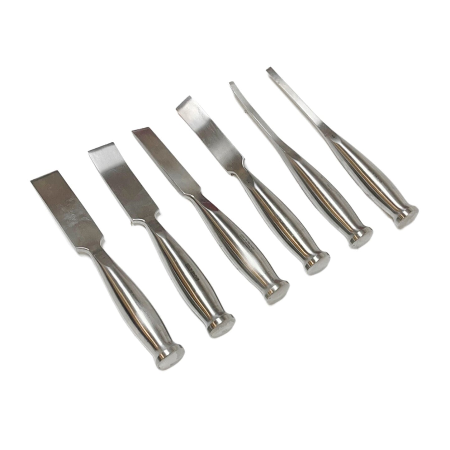 Symmetry / SSI Smith-Peterson Osteotomes (Lot Of 6 Straight & Curved) W/ Case