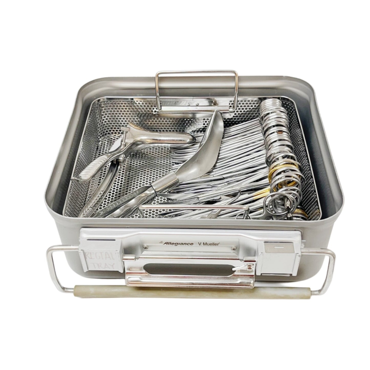 V. Mueller / Pilling  59 Pieces Rectal Instrument Tray w/ Sterilization Case