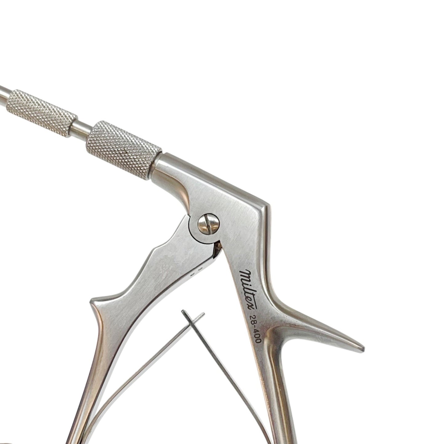 Integra Miltex 28-400 Pistol Grip Spring Handle W/ 28-414 Angled Biopsy Forceps