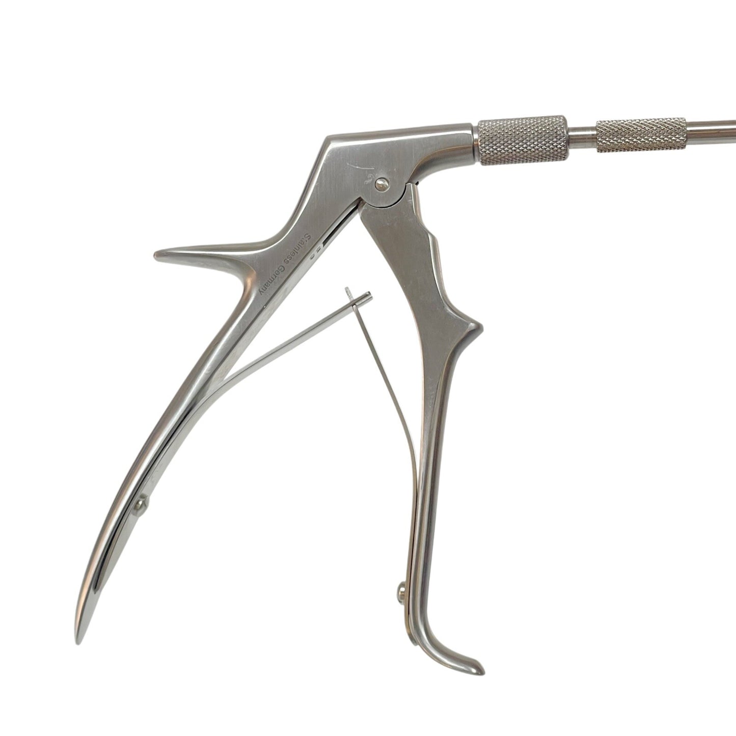 Integra Miltex 28-400 Pistol Grip Spring Handle W/ 28-414 Angled Biopsy Forceps