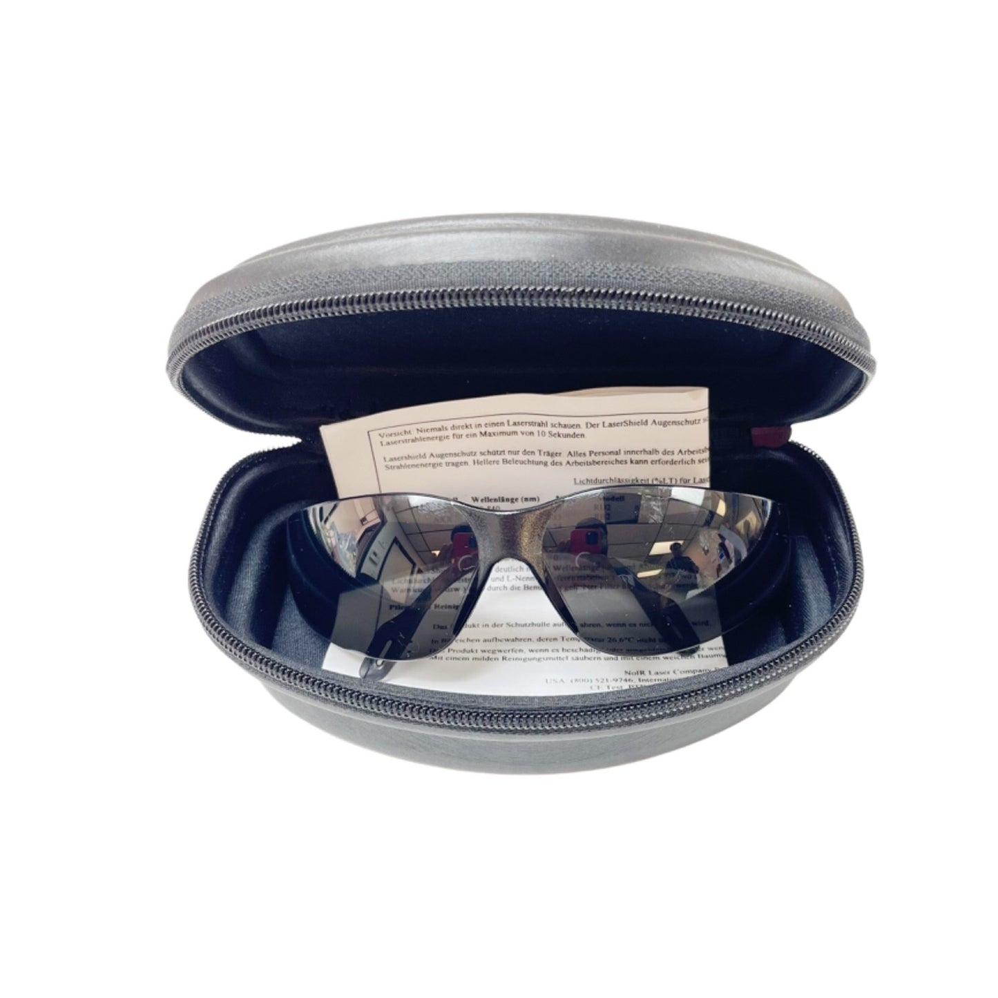 Pro-Vision Econo Wrap Laser Safety Glass Small Dual Wraparound Lens Black Each