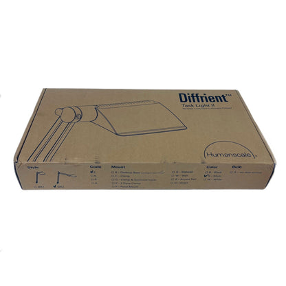 HUMANSCALE REF DA2E DIFFRIENT TASK LIGHT II LUMINAIRE DESK LAMP WITH BASE