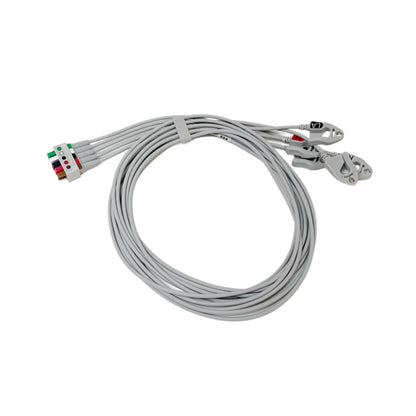 GE 2106391-002 ECG Leadwire Set 5-lead, grabber, AHA, 130 cm / 51 in ( LOT OF 2)
