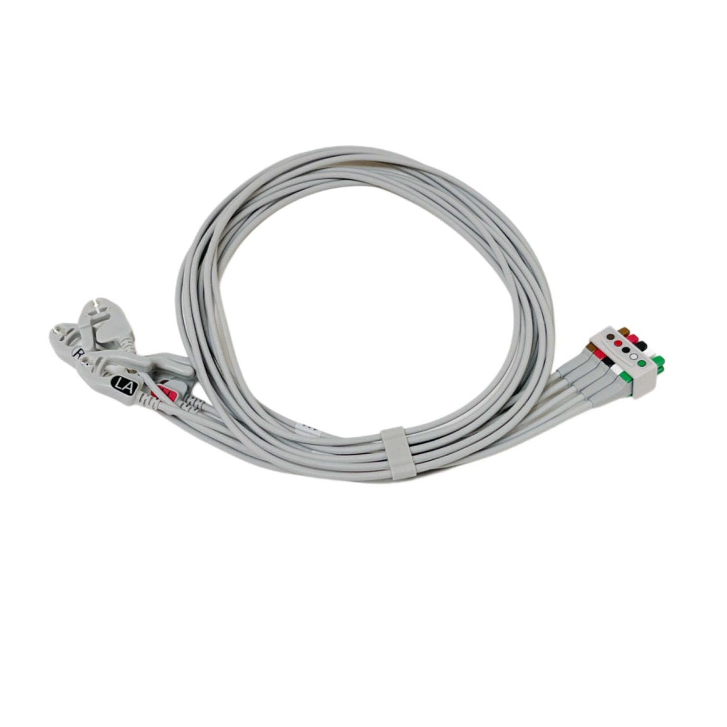 GE 2106391-002 ECG Leadwire Set 5-lead, grabber, AHA, 130 cm / 51 in ( LOT OF 2)