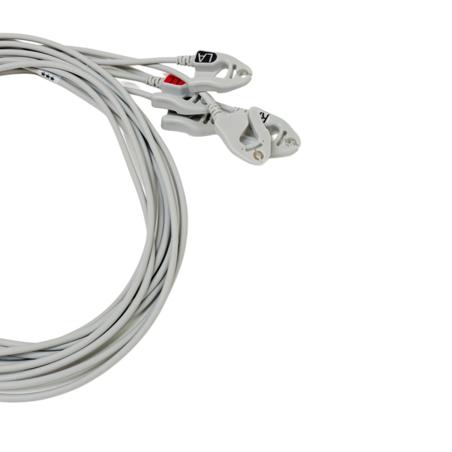 GE 2106391-002 ECG Leadwire Set 5-lead, grabber, AHA, 130 cm / 51 in ( LOT OF 2)