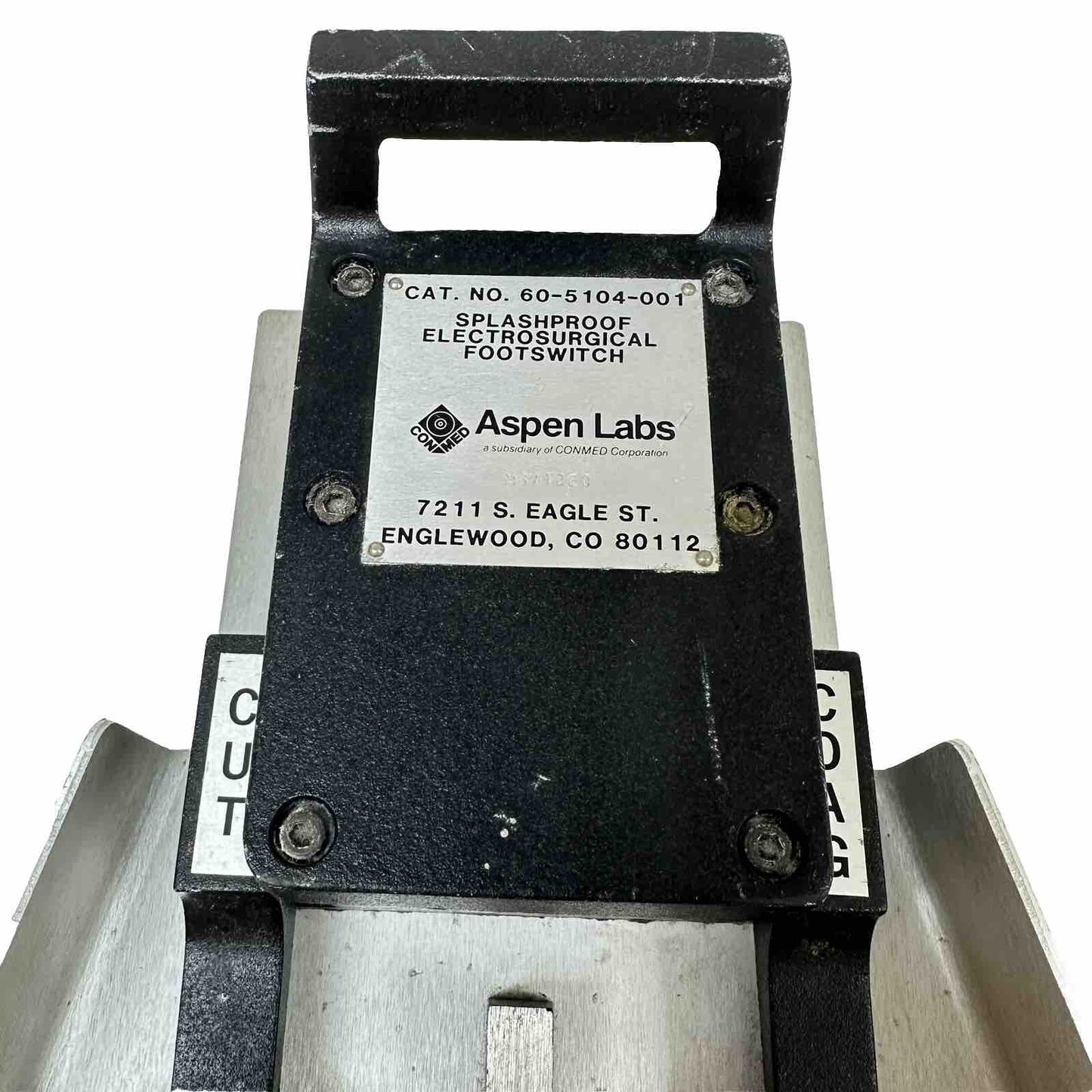 Aspen Labs Ref 60-5104-001 Splashproof Electrosurgical Footswitch