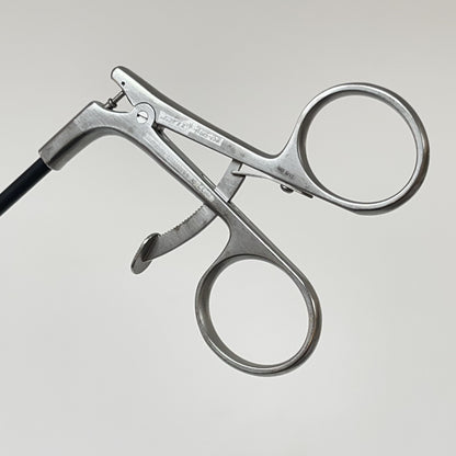 JARIT 615-152 Tenaculum Forcep w/Ratchet, Single Tooth, Insulated, 5mm, 13-3/4"