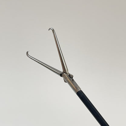 JARIT 615-152 Tenaculum Forcep w/Ratchet, Single Tooth, Insulated, 5mm, 13-3/4"