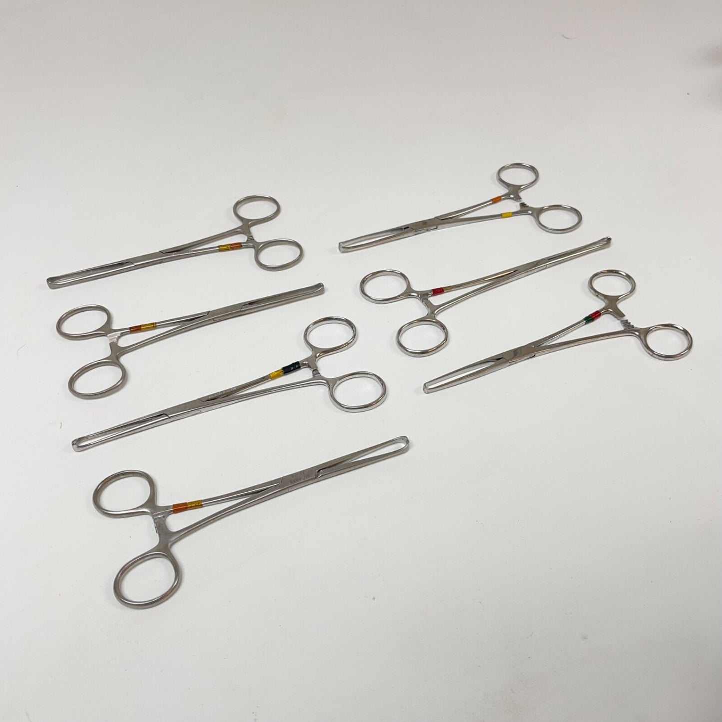 v. mueller / sklar / other Tissue Forceps Allis 6 Inch Length ( Lot of 7 )