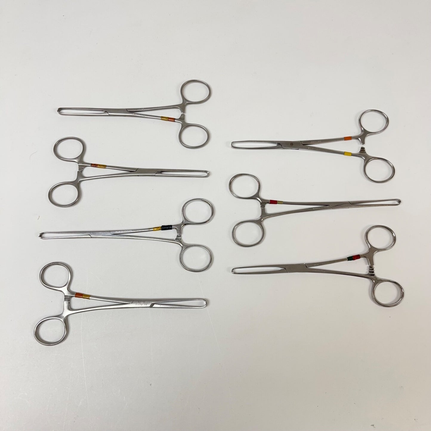 v. mueller / sklar / other Tissue Forceps Allis 6 Inch Length ( Lot of 7 )