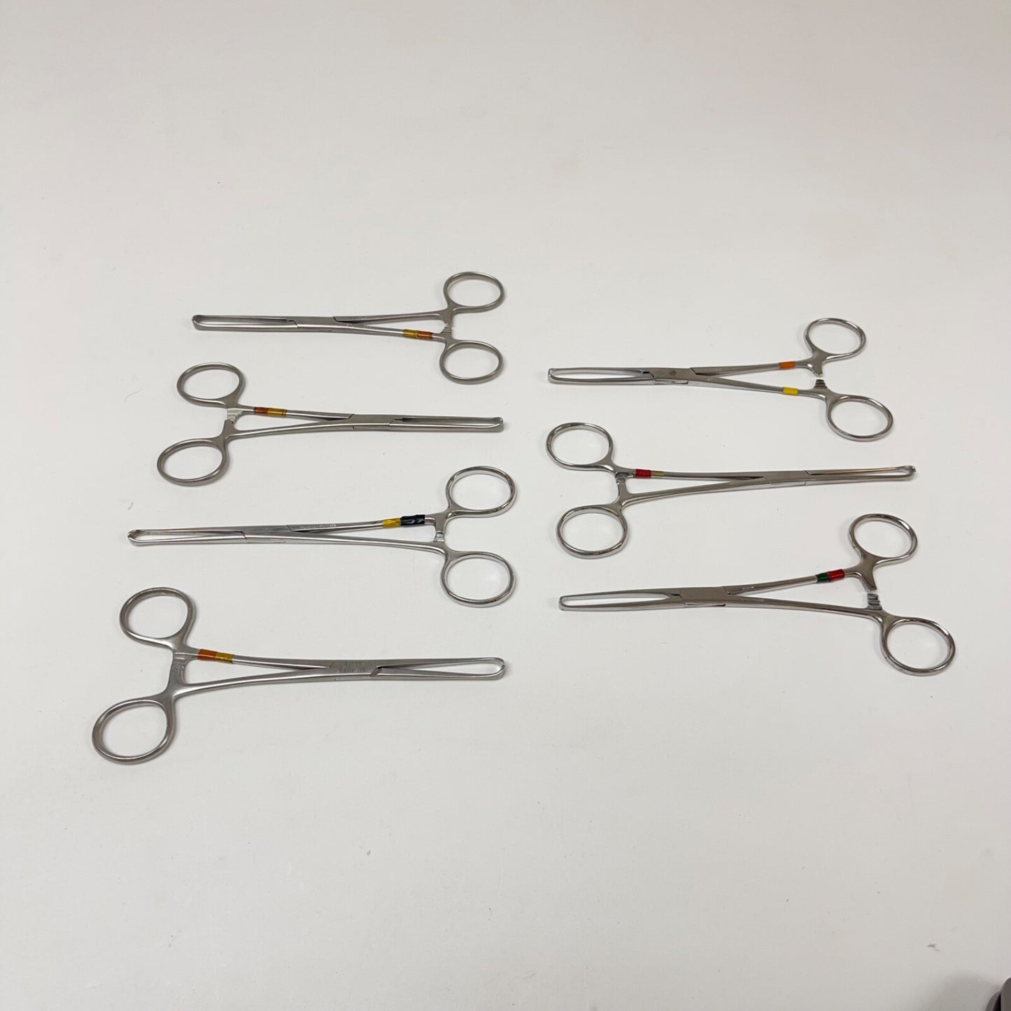 v. mueller / sklar / other Tissue Forceps Allis 6 Inch Length ( Lot of 7 )