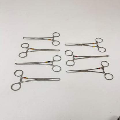 v. mueller / sklar / other Tissue Forceps Allis 6 Inch Length ( Lot of 7 )