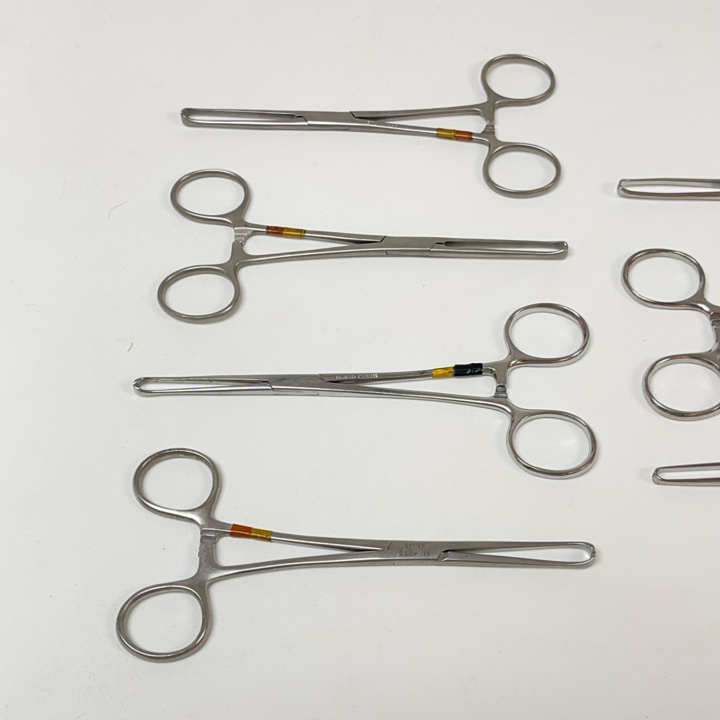v. mueller / sklar / other Tissue Forceps Allis 6 Inch Length ( Lot of 7 )