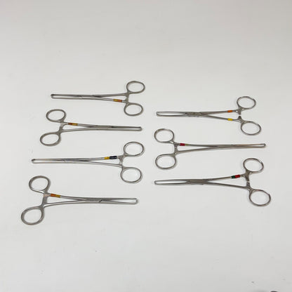 v. mueller / sklar / other Tissue Forceps Allis 6 Inch Length ( Lot of 7 )