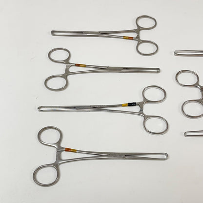 v. mueller / sklar / other Tissue Forceps Allis 6 Inch Length ( Lot of 7 )