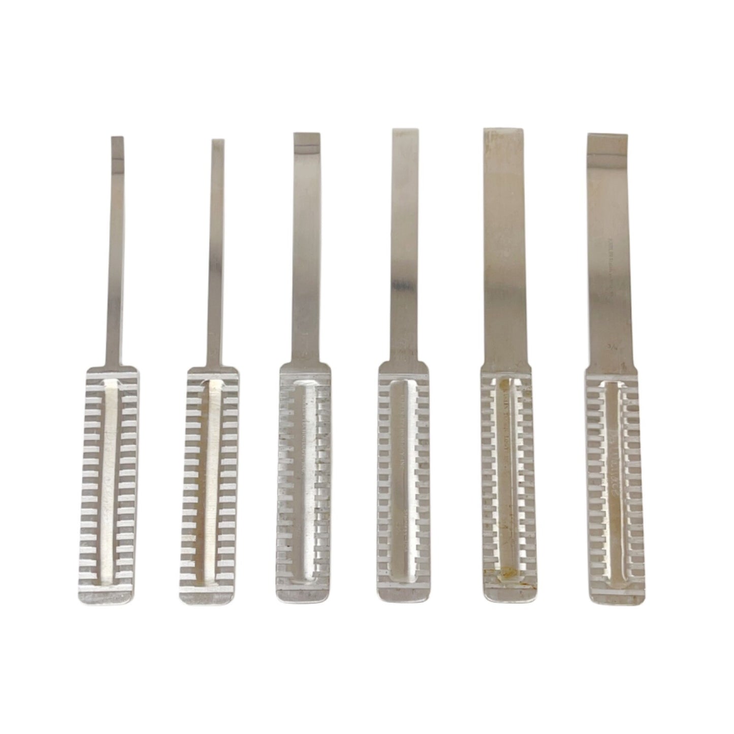 Codman 46-3060 Karlin Straight Stiletto Osteotome Set W/ Sterilization Case