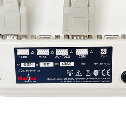 GE MONICA 105-PT-001 IF24 MONITOR W/ AN24 Fetal Monitor Portable AS IS UNTESTED