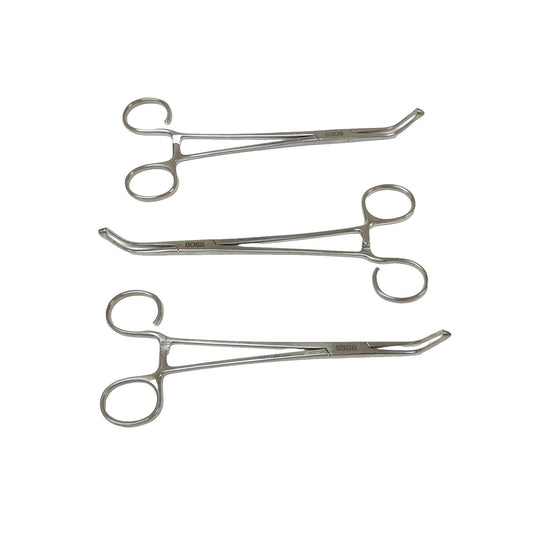 BOSS SURGICAL 95-2006 Allis Coakley Tonsil Forceps Strong Curve ( LOT OF 3 )
