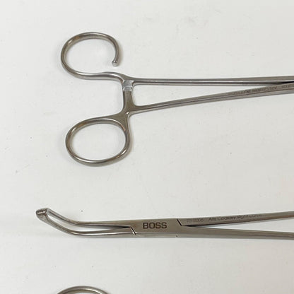 BOSS SURGICAL 95-2006 Allis Coakley Tonsil Forceps Strong Curve ( LOT OF 3 )