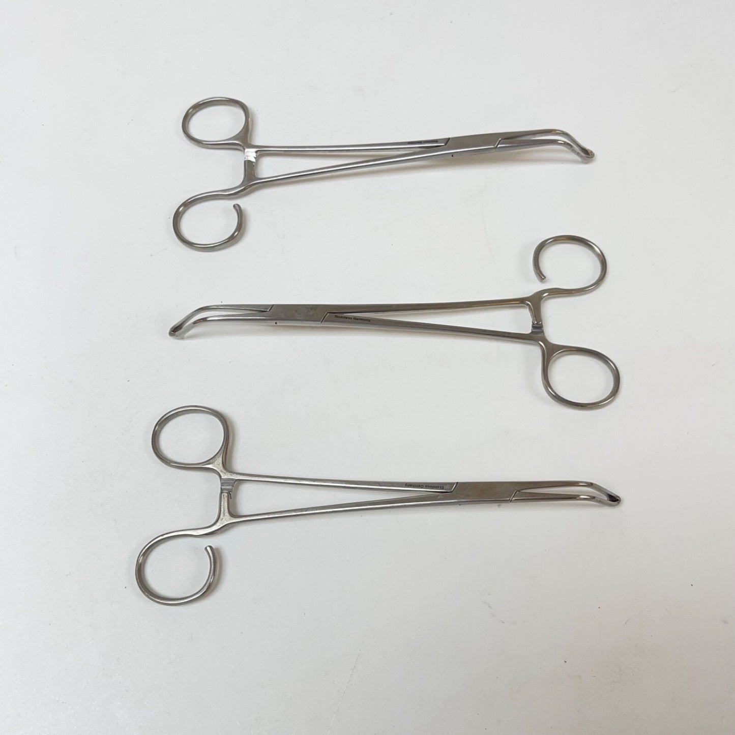 BOSS SURGICAL 95-2006 Allis Coakley Tonsil Forceps Strong Curve ( LOT OF 3 )