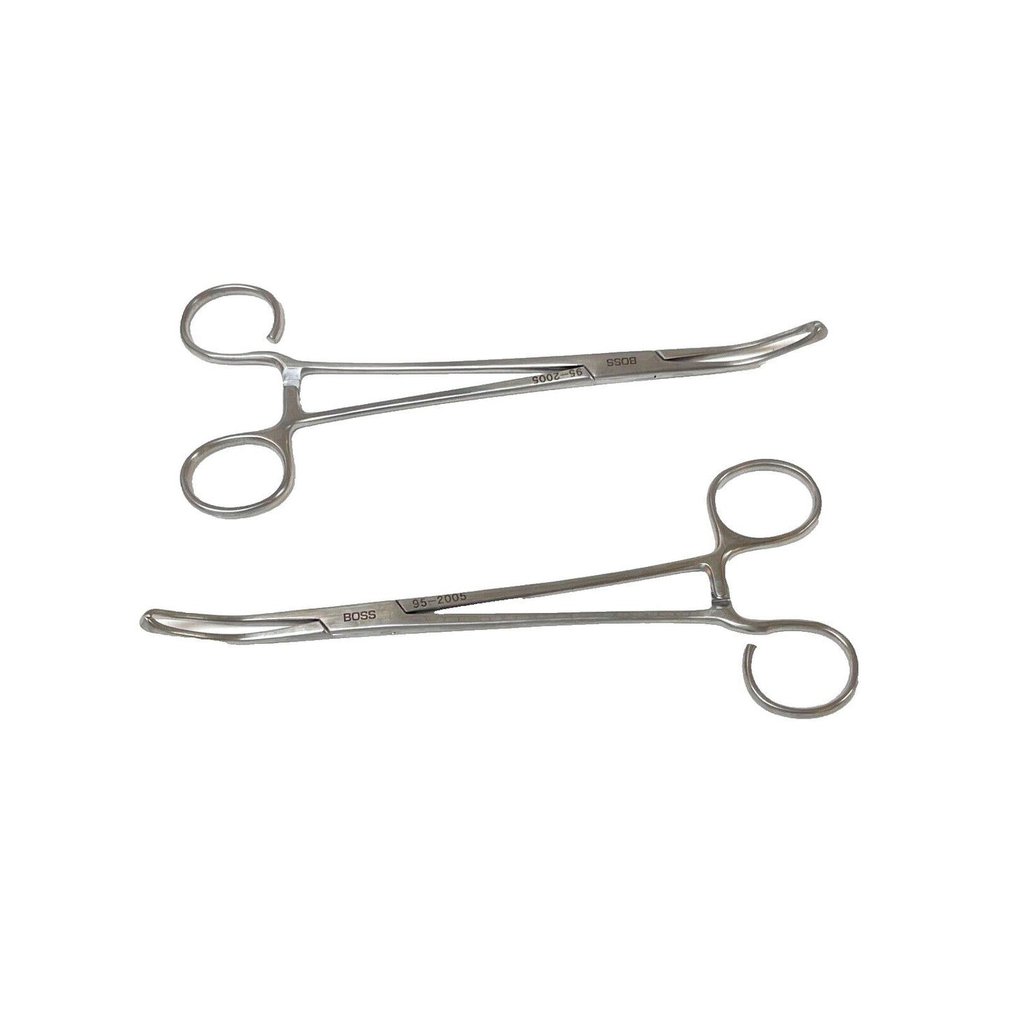 BOSS SURGICAL 95-2005 Allis Coakley Tonsil Forceps slight curve( LOT OF 2 )